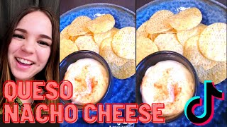 How to make Homemade Nacho Cheese Queso sauce 5 minute recipe by Kanekocooks on TikTok quick easy [upl. by Tim]