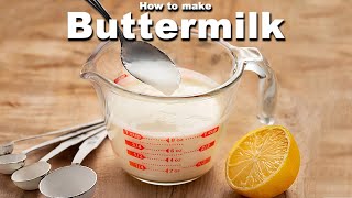 Make Buttermilk at Home  Buttermilk Substitute [upl. by Semajwerdna]