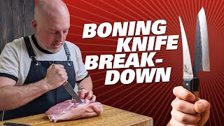 Honesuki vs Flexible Boning Knife  BONING KNIFE SUPER COMPARISON [upl. by Jenkel]