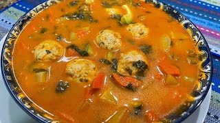 Cómo Preparar Un Rico Caldo De Albóndigas De Pollo La Cocina De Sol [upl. by Gass418]