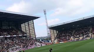 Bradford vs afc Wimbledon teams come out bcafc efl bantams afcw [upl. by Adamsen]