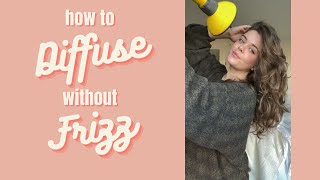 How to diffuse your wavy hair WITHOUT frizz [upl. by Hcab]