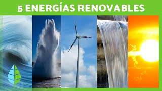 5 TIPOS de ENERGÍAS RENOVABLES y Cómo Funcionan ☀️⚡ [upl. by Wei]