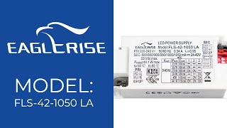 Eaglerise ACDC Constant Current LED Driver FLS421050 LA 42W 8001050mA [upl. by Milton64]