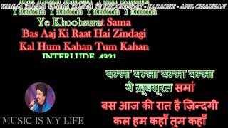 Yamma Yamma Yamma Yamma Ye Khoobsurat  Karaoke With Scrolling Lyrics Engamp हिंदी [upl. by Iznik]