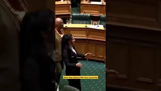 New zealand parliement young member doing haka dance  maori haka shorts [upl. by Ylyl721]