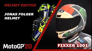 Motogp 20 Jonas Folger Helmet RPHA 11 Monster Energy [upl. by Forrest]