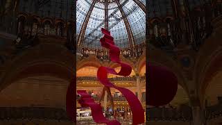 Exploring the elegance amp beauty of Galeries Lafayette in Paris [upl. by Sivert]