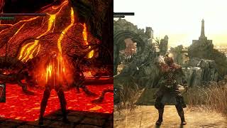 Comparison of Estus Flask speed in DS1 and DS2 with 100 agility [upl. by Duntson]