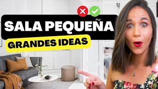 12 IDEAS PARA UNA SALA PEQUEÑA DE LUJO 😱 Diseño de Interiores Elegante y Lujoso [upl. by Alliuqa943]