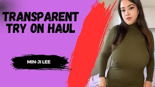 Transparent Try On Haul  Jaw Dropping Outfit Reveal Asian Girl [upl. by Atiral457]