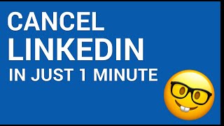 How to cancel LinkedIn Premium in just 1 minute [upl. by Ayahs369]