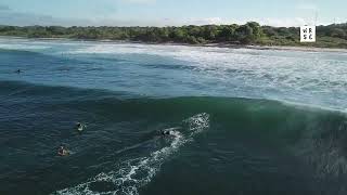 Avellanas Early October Morning Surf Session  Costa Rica Drone HD Video [upl. by Nele]