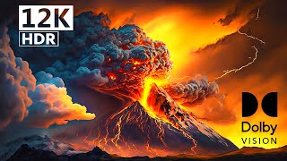 EXPLOSIVE COLORS  12K ULTRA HD HDR LAVA IN 120 FPS [upl. by Janenna]