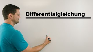 Differentialgleichung mit Störfunktion Beispiel Mathematik Unimathe  Mathe by Daniel Jung [upl. by Birk]