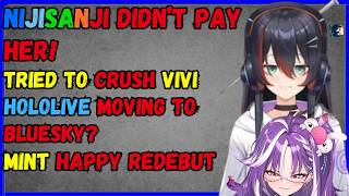 MichiMika not paid on time in Nijisanji Vivi crushed Holo moving to bluesky Mint happy redebut [upl. by Sisenej]