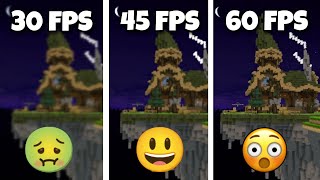 BedWars with 30 Fps VS 45 Fps VS 60 Fps 😮 SECRET SETTINGS in Blockman GO [upl. by Alledi]