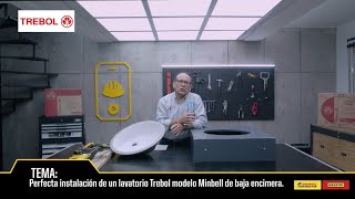 Perfecta instalación de un lavatorio TREBOL modelo Minbell de baja encimera [upl. by Yruoc337]