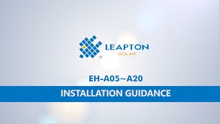 Leapton Energy Battery EHA05A20 Installation Guidance [upl. by Gonsalve]