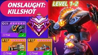 Onslaught Killshot  Level 1 Mech Arena  New Pve Mode  Mech Arena  Mobile Online Game [upl. by Attayek]