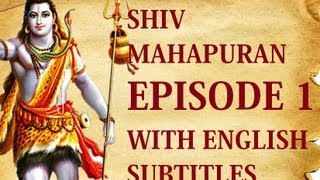 Shiv Mahapuran English Subtitles I Episode 1 Shrishti Utpatti  The Origin Of Life [upl. by Asiar]