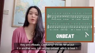 ALearning Channel  AISS  Music Downbeat upbeat offbeat and onbeat [upl. by Geraldine495]