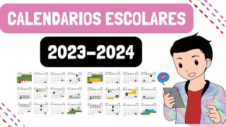 ESTOS SON LOS CALENDARIOS PARA EL CICLO ESCOLAR 20232024 [upl. by Latouche467]