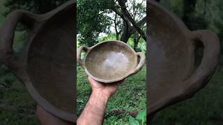 How to make a clay pot for cooking in the Forest wildlife shorts survival [upl. by Hoeve]