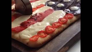 Patriotic American Flag Pizza [upl. by Rolyat]