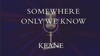 Keane  Somewhere Only We Know Karaoke [upl. by Ammann489]