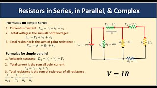 Resistors in Series Parallel amp Complex Circuits [upl. by Einnhoj]