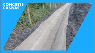 Concrete Canvas CC Ditch Lining  Pontarddulais South Wales [upl. by Laroc810]