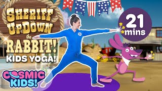 Sheriff Updown the Rabbit  A Cosmic Kids Yoga Adventure [upl. by Kcarb]