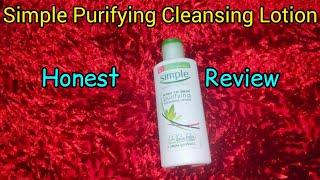 Simple Purifying Cleansing Lotion Review  Simple Products  Best For Dry Skin [upl. by Perkin]