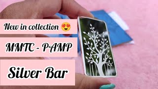 Unboxing and Review of MMTCPAMP Silver Bar silver bullion unboxing review [upl. by Kloman]