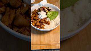 Chipotle Bowl at Home cooking food [upl. by Ailehc]