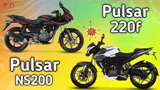 Pulsar NS 200 vs Pulsar 220f  in telugu  TechTravelTelugu [upl. by Oakes]