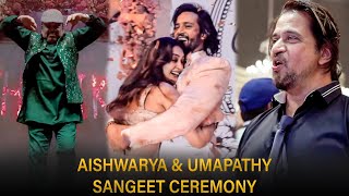 Aishwarya amp Umapathy Dance 😍 Sangeet Ceremony Function  Arjun Daughter  Thambi Ramaiah  Marriage [upl. by Aihsakal158]