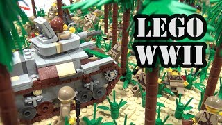 LEGO WWII Battle of Peleliu Jungle  BrickFair Virginia 2017 [upl. by Sternick]