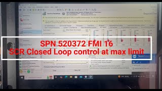 SPN 520372 FMI 16 SCR CLOSED LOOP CONTROL AT MAX LIMIT FREIGHTLINER CASCADIA [upl. by Odnaloy446]