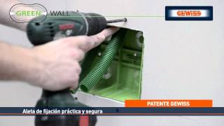 GEWISS Sistema Green Wall  Soluciones para tabiquería ligera [upl. by Viridis879]