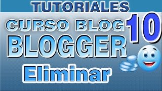 Como Eliminar mi Blog en Blogger  Borrar por Completo [upl. by Ashil36]