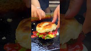 Chinese burger Grandpa and grandson cook food [upl. by Asyl588]