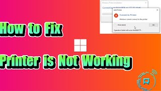 How to Fix Windows 11 Printer is Not Working [upl. by Birdie121]