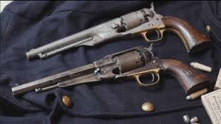 Original 1858 Remington New Model Army vs original Colt 1860 Army percussion revolver [upl. by Jonathan719]