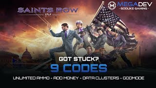 SAINTS ROW IV Cheats Godmode Add Money Add Dataclusters   Trainer by MegaDev [upl. by Corliss]