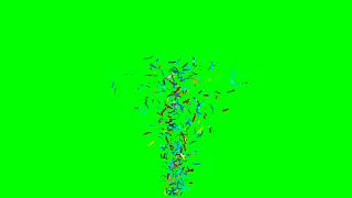 confetti green screen 4k video [upl. by Aihseym]