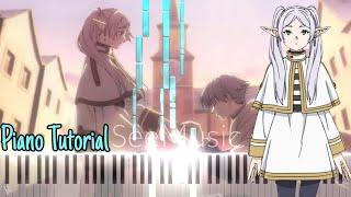 Yorushika  Haru Sousou No Frieren Opening 2 Easy Piano Tutorial [upl. by Doig]