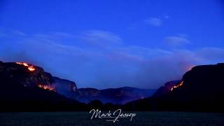 Gospers Bush Fire Time Lapse at Glen DavisCapertee Valley NSW Australia [upl. by Sellig]