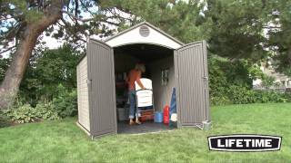 Lifetime 8x10 Outdoor Storage Shed French [upl. by Rucker322]